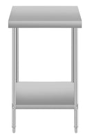 24''*24 Commercial Work Table for Restaurant and Home Stainless Steel Kitchen Prep Table with Under Shelf