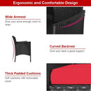 Wicker Outdoor Conversation Set With Removable Cushions