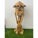 Hand Carved Teak Bird House