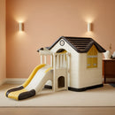 Yellow 7-In-1 Outdoor Kids Playhouse With Slide And Picnic