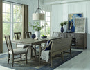 Paxton Place - Bench With Back - Dovetail Gray
