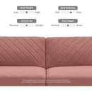 Chloe Futon Sofa Bed With Adjustable Back And Tapered Legs