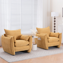 Sharp-Angle Modern Chair - Suitable for a variety of scenarios, this is a stylish single seat for modern spaces Yellow