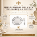 Fleur-De-Lis Plate with Server