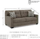 Contemporary Espresso Full Size Sofa Sleeper MemoryFoam
