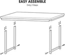 55 Inch Computer Desk Rustic Brown For Home Office