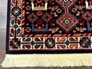 Small Karastan Rug 3x4, Yuruk Collection, Wool, Tribal, Geometric, Navy Blue