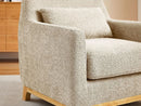 Luxurious Sherpa Oversized Accent Chair Camel Plush