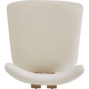 Upholstered Armless Dining Chairs With Metal Legs (Set of 2),Beige