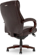 Bellamy Executive Office Chair With Memory Foam Cushions Brown Bonded Leather