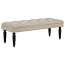 Marsha 52-inch Upholstered Entryway Accent Bench Latte