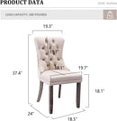 Velvet Dining Chairs Set Of 4 Beige With Ring Pull Trim