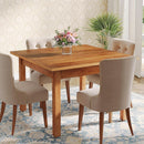 Tribesigns 39 Inch Wood Dining Table Rustic Brown Farmhouse