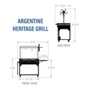 [04X02FT] Heavy-Duty Argentine Santa Maria Heritage Wood Fire And Charcoal BBQ Grill (SAK81735)
