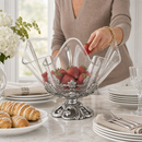 Fleur-De-Lis Stand Acrylic Bowl 11