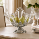 Fleur-De-Lis Stand Acrylic Bowl 11