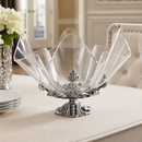 Fleur-De-Lis Stand Acrylic Bowl 14