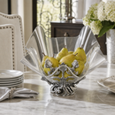 Fleur-De-Lis Stand Acrylic Bowl 14