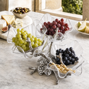 Grape Acrylic Bowls 3-Tiered Stand