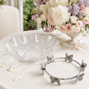 Butterfly Stand Acrylic Bowl 16