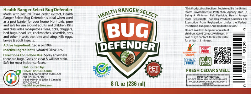 DEET-Free Bug Defender 8oz (236ml)