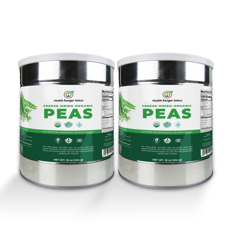 Freeze Dried Organic Peas (16oz,