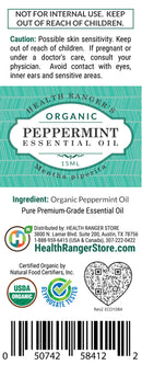 Organic Peppermint Essential Oil 0.5oz (15ml)