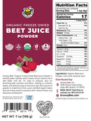 Organic Freeze-Dried Beet Juice Powder 7oz (198g)