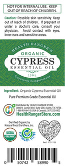 Organic Cypress Essential Oil 0.5oz (15ml)