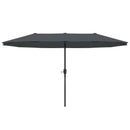 Ainfox 13ft Large Patio Umbrella, Outdoor Double-Sided Rectangle Market Heavy Duty Umbrellas without Base