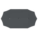 Ainfox 13ft Large Patio Umbrella, Outdoor Double-Sided Rectangle Market Heavy Duty Umbrellas without Base