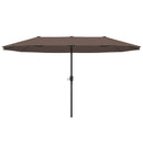 Ainfox 13ft Large Patio Umbrella, Outdoor Double-Sided Rectangle Market Heavy Duty Umbrellas without Base