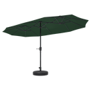 Ainfox 13ft Patio Umbrella Outdoor Two Layers With Umbrella Base
