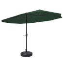 Ainfox 13ft Patio Umbrella Outdoor Two Layers With Umbrella Base