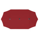 Ainfox 13ft Patio Umbrella Outdoor Two Layers With Umbrella Base