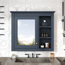 30" x 28" Medicine Cabinet, Wall Mounted Bathroom Storage Cabinet, Modern Bathroom Wall Cabinet with Mirror,Medicine Cabinet, Mirror Cabinet with 3 Open Shelves (Not Include Bathroom Vanity)