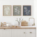 Framed Botanical Wall Art Set Of 4 With Walnut 10x10 Frames