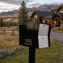 Retrobox Locking Package Dropbox in TEXTURED MATT JET BLACK - Modern Mailbox