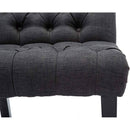 Gray Accent Chair With Wood Legs For Living Room Decor