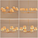 39 Inch Boho Rattan Chandelier Pendant Light 6 Lights