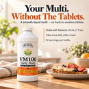 VM100 Liquid Multivitamin and Multimineral Daily Supplement - 100+ Nutrients with Vitamins, Minerals, Antioxidants, and Superfoods - 32 oz
