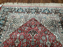 3' X 5' Vintage Fine Handmade India Oriental Kashmir Silk Rug 400 KPSI Wow