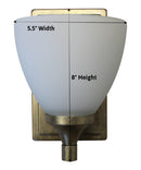 6"W Enclave 1-light Wall Mount Light Sconce  Aged Silver Leaf