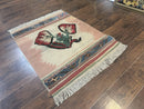 Turkish Kilim Rug 2.5 x 4.7, Flatweave Bohemian Blanket Rug, Wall Hanging Tapestry Rug