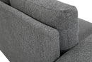 Miles 2 Piece Couch And Loveseat Set With Reversible Pillows Grey