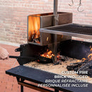 [05X02FT] Heavy-Duty Argentine Santa Maria Wood Fire And Charcoal BBQ Grill With Brasero (SAK52731)