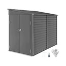 [05X09FT] Alora Heavy-Duty Outdoor Galvanized Steel Storage Shed With Lockable Doors (SAK80637)