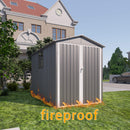 [05X10FT] Alora Large Weatherproof Outdoor Motocycle And Tools Storage Shed (SAK91642)