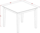 OXAN5OAKCProductLine Oak Kitchen Table Set For4 LinenChairs