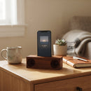 Ebony Wood Amplifier/Phone Holder, 6.75" X 2"